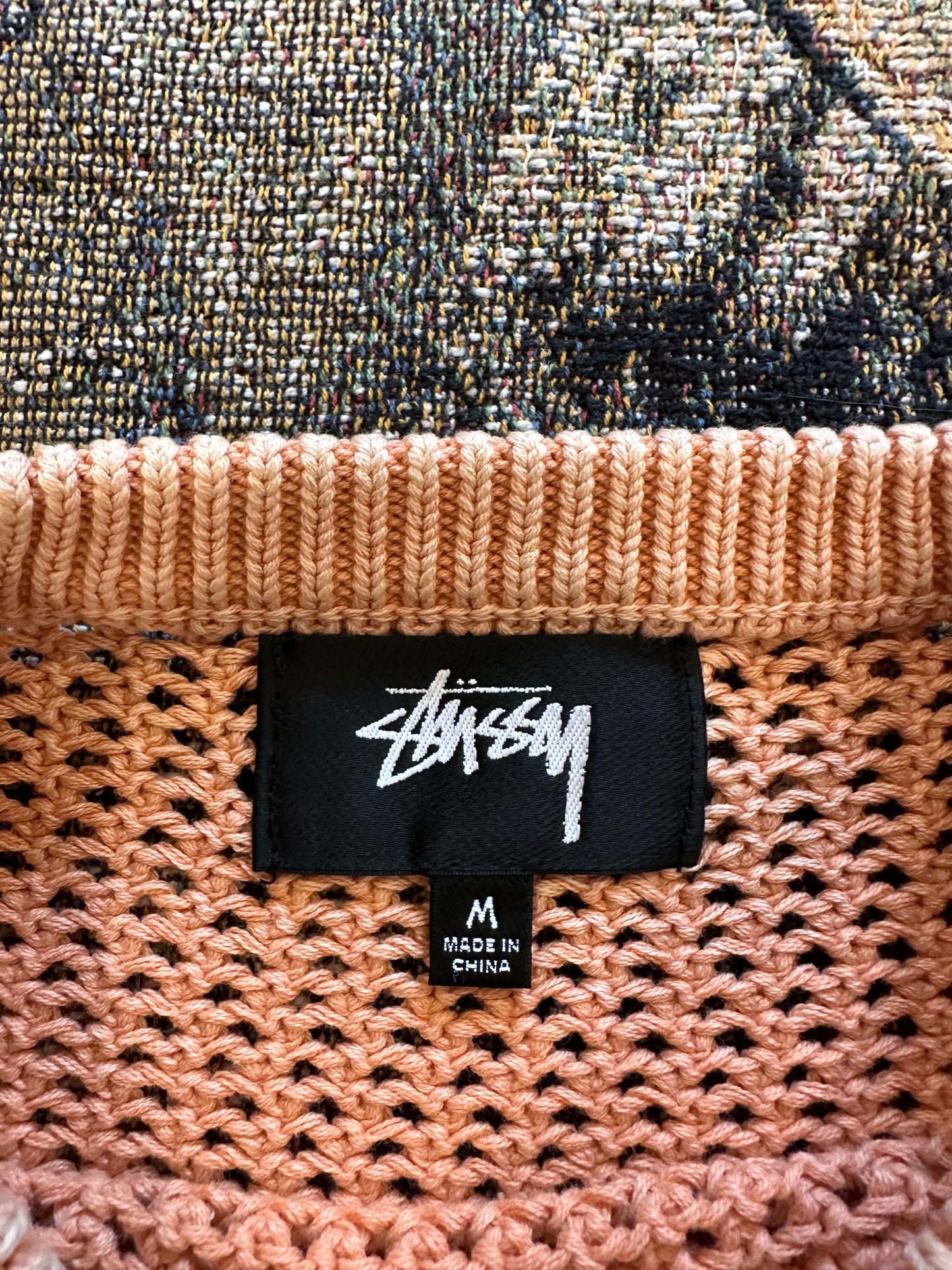 Stussy Pigment Dyed Loose Gauge Sweater 'peach'