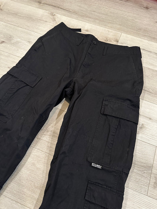 Stussy Nylon Ripstop Surplus Cargo Pant 'Black' 34-38x31