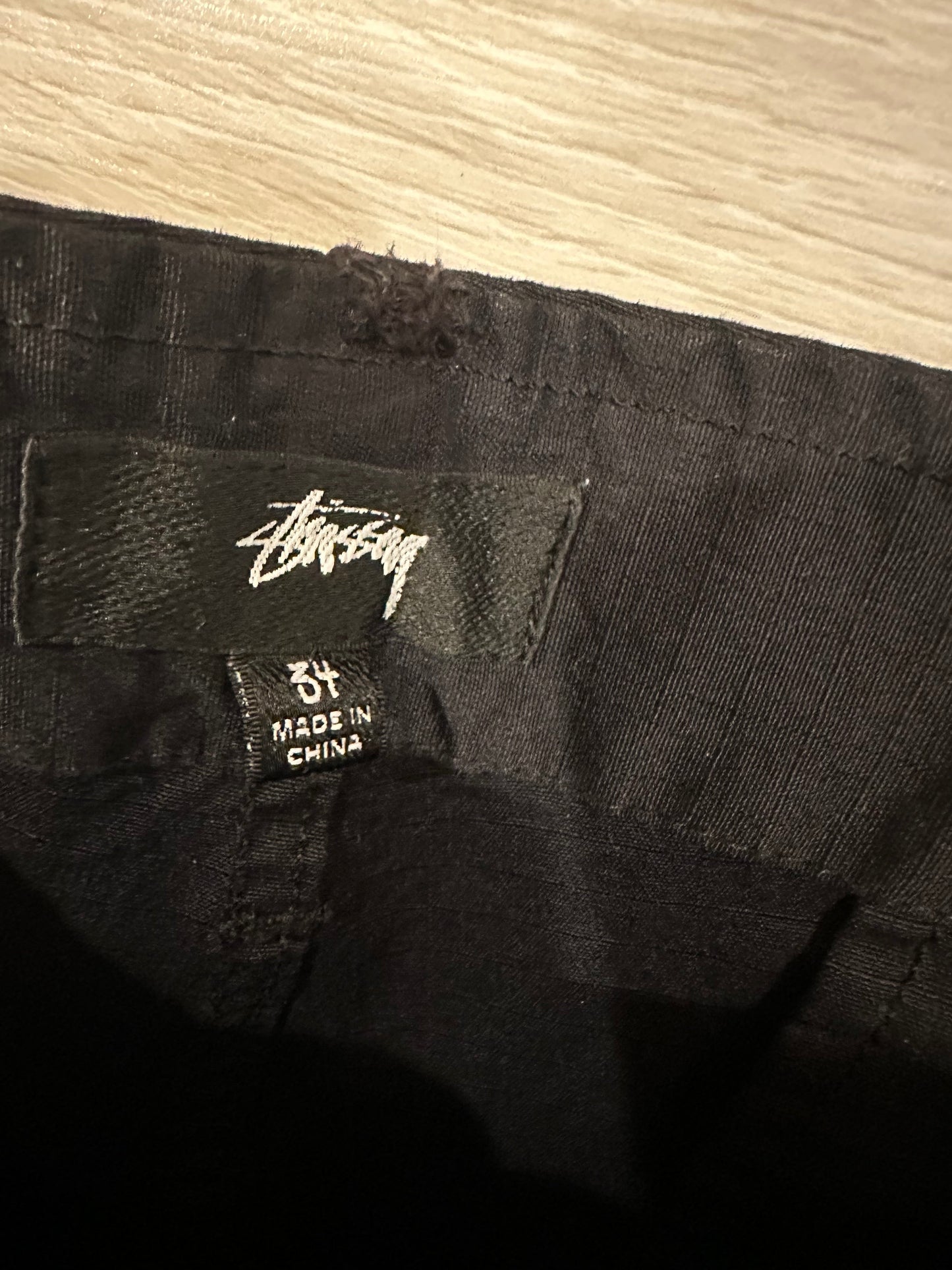 Stussy Nylon Ripstop Surplus Cargo Pant 'Black' 34-38x31