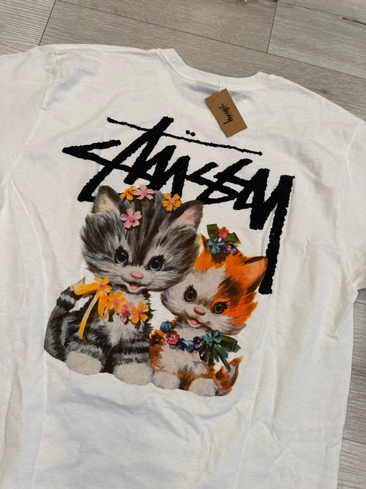 (L) STUSSY kitten SHIRT