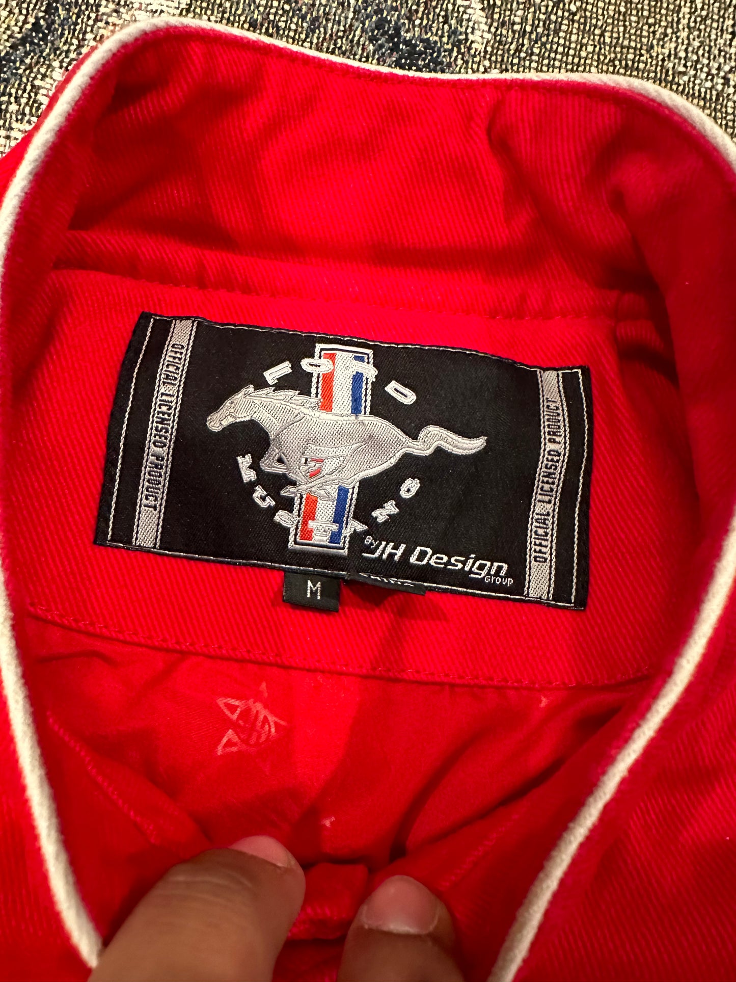 RARE mustang racing jacket RED