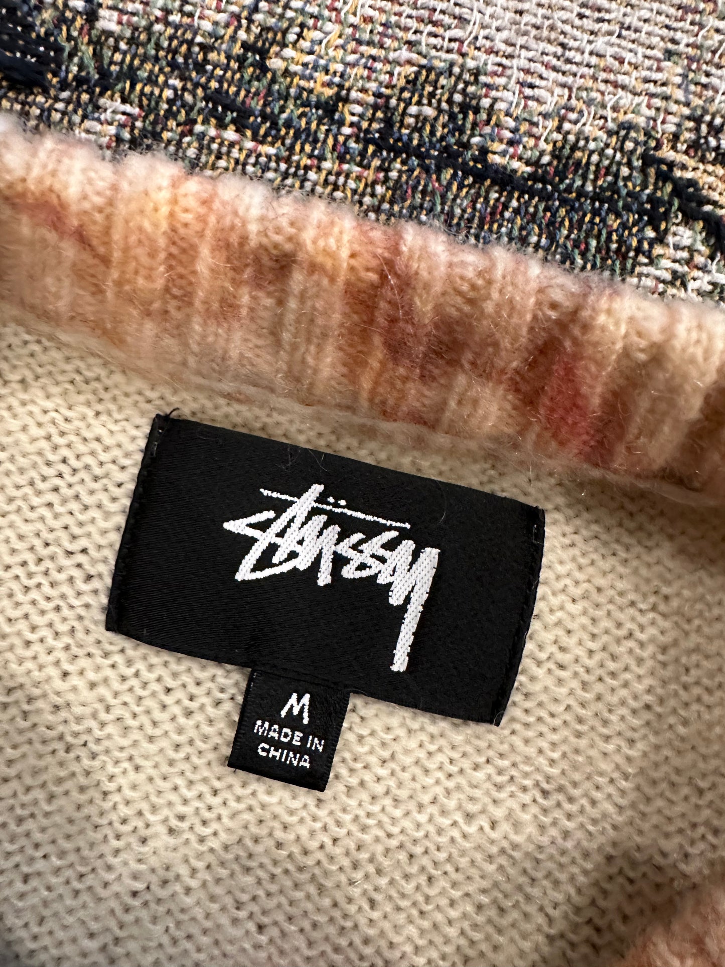 Stussy wings print abstract sweater