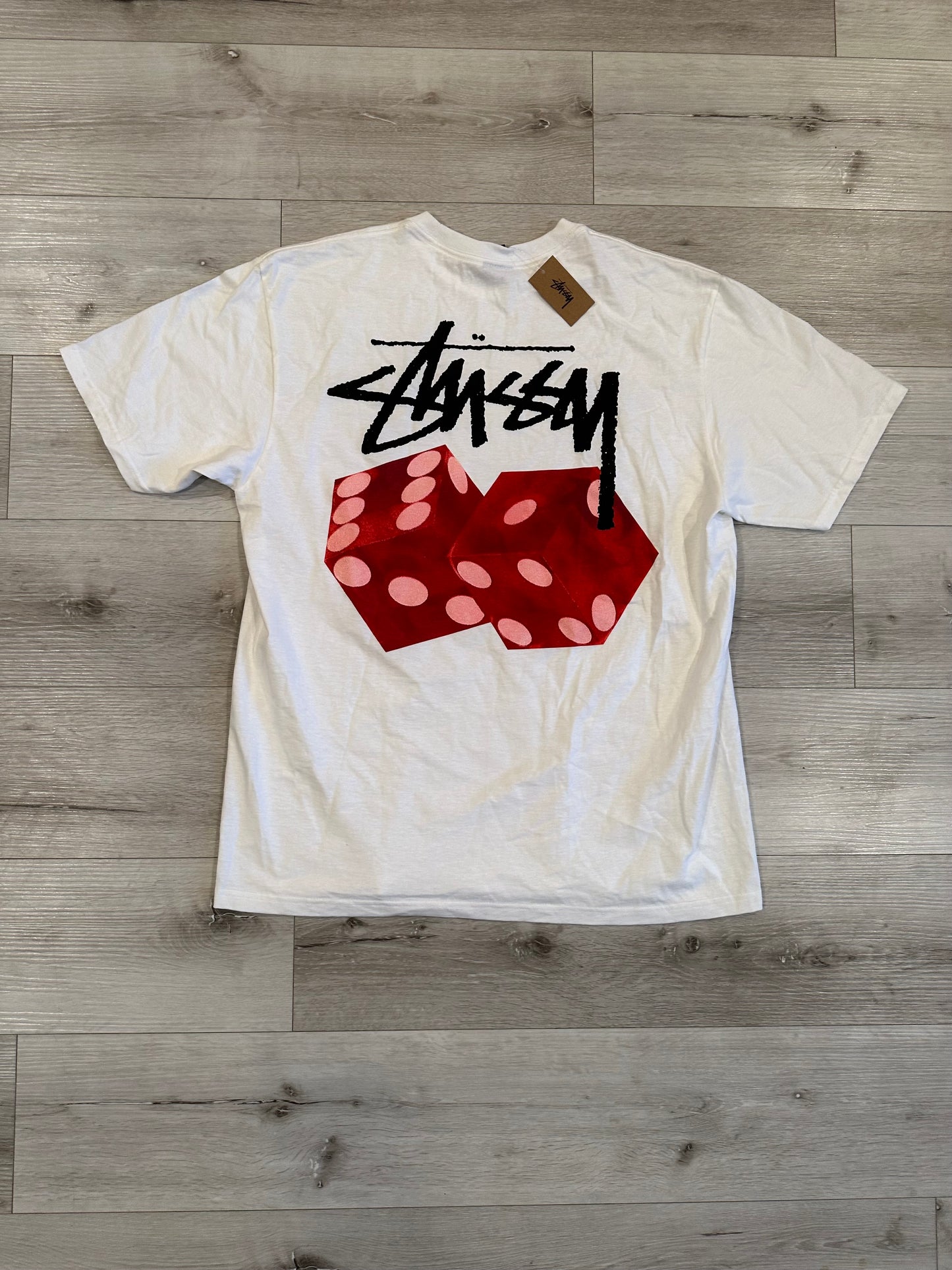 (L) STUSSY pair of dice SHIRT