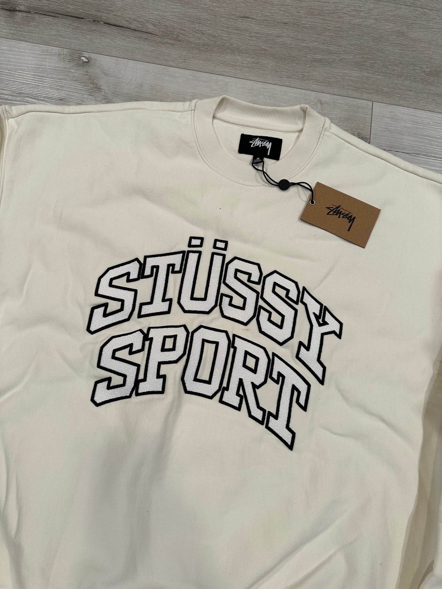 (M) Stussy Sport relaxed oversized Crew