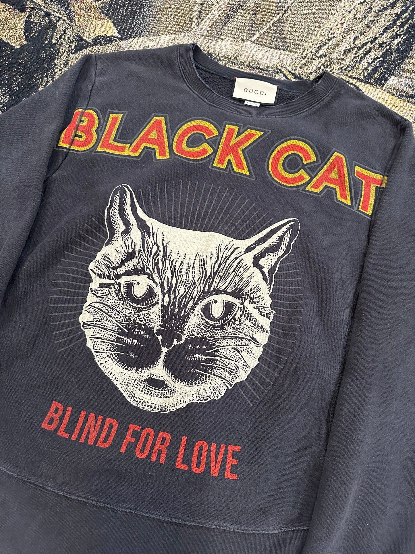 Black cat sweater by GUCCI