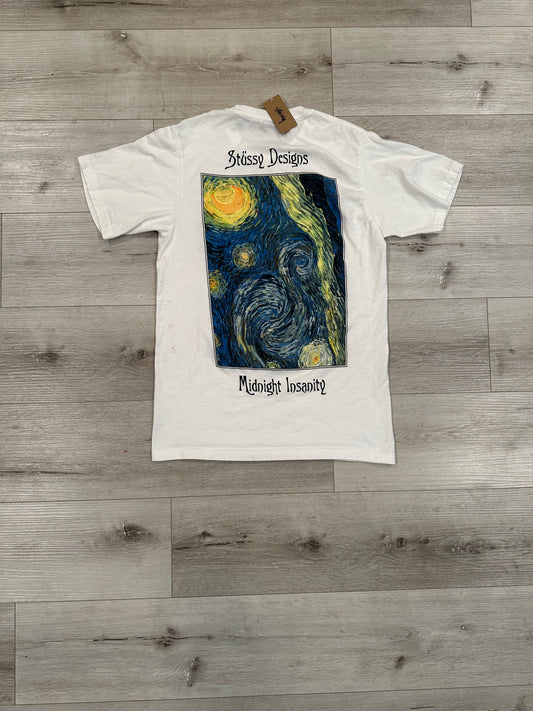 (S) STUSSY MIDNIGHT INSANITY SHIRT 18x27