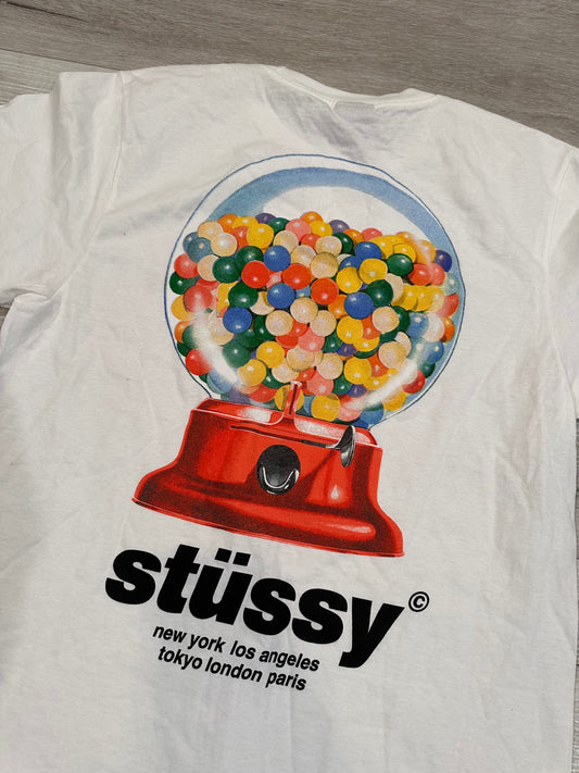 (S) STUSSY gum ball SHIRT