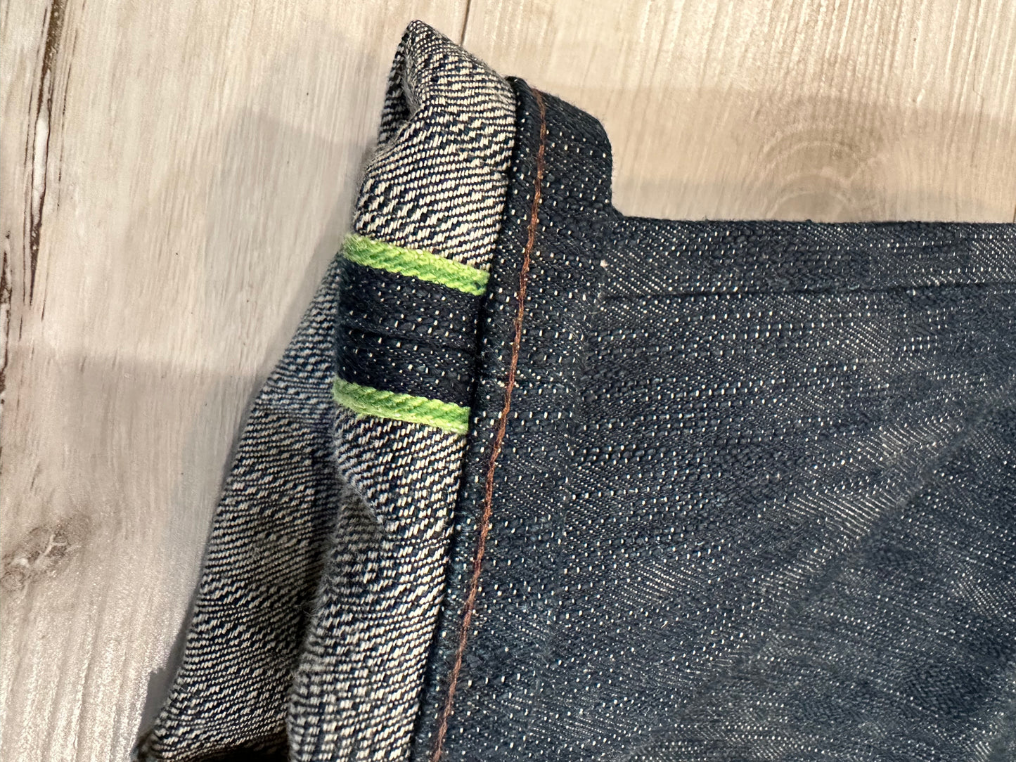 Pickle Rick selvedge denim naked & famous X Rick & morty 38x35