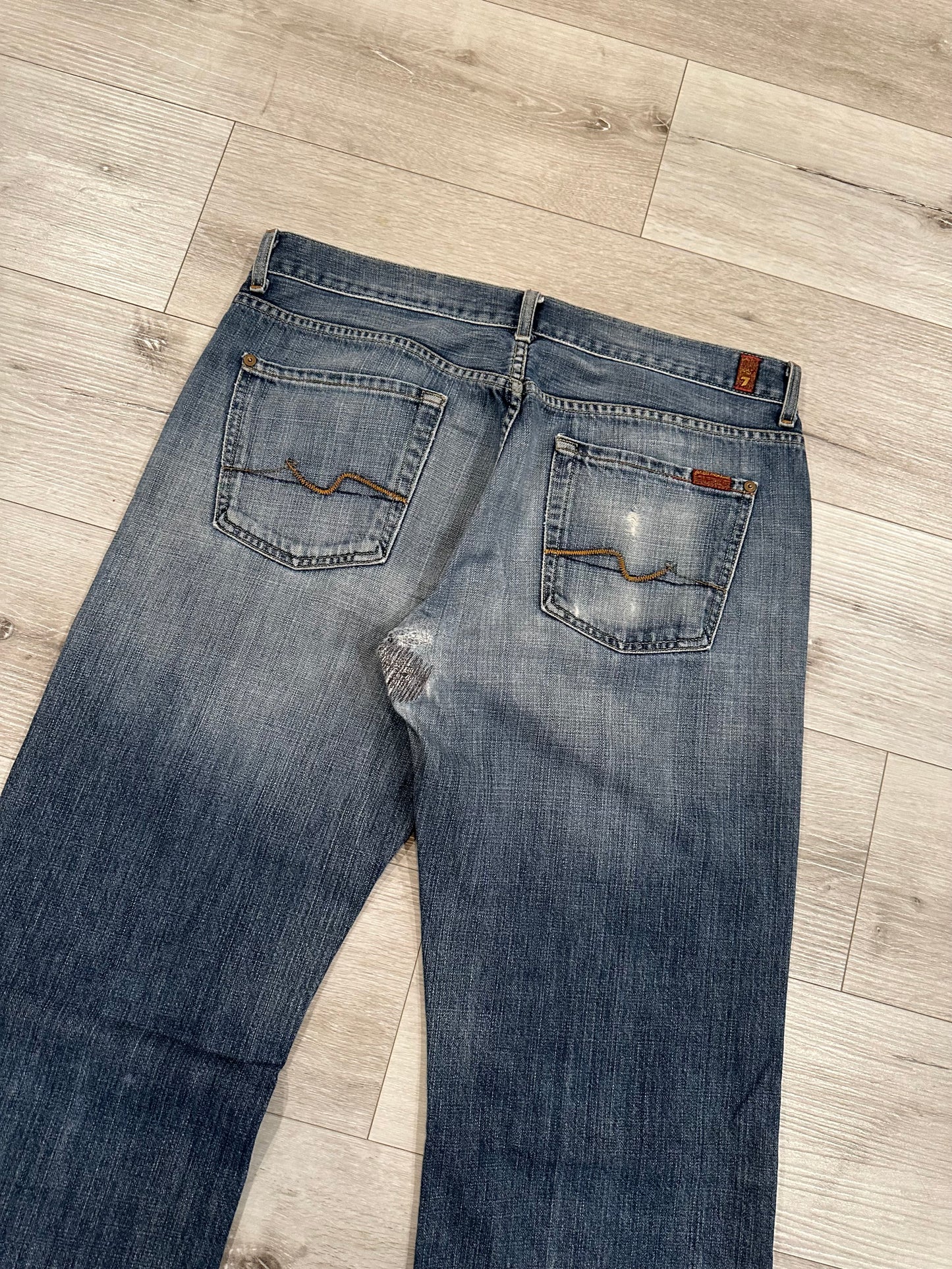 7 for all mankind denim jeans 35x32