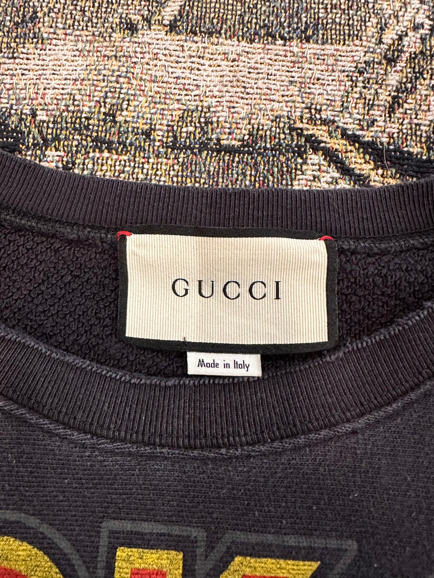 Black cat sweater by GUCCI