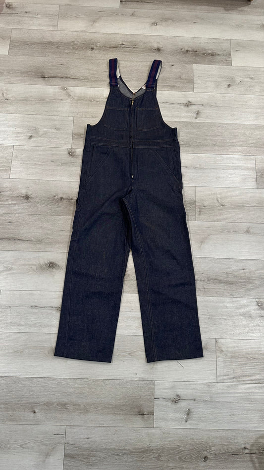 Vintage raw denim overalls 1970s/80s