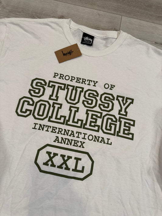 (L) STUSSY college SHIRT