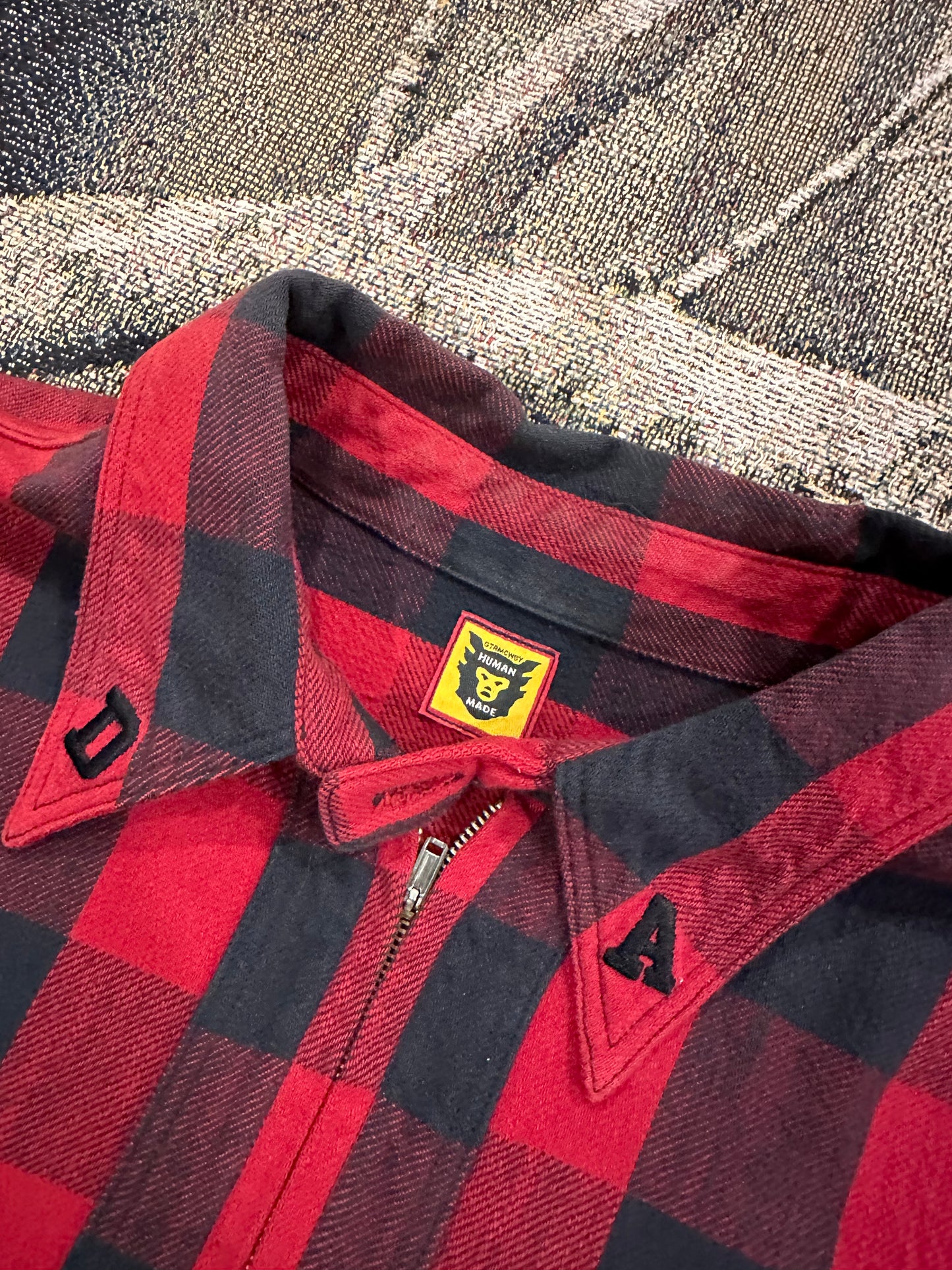 Human made half zip flannel