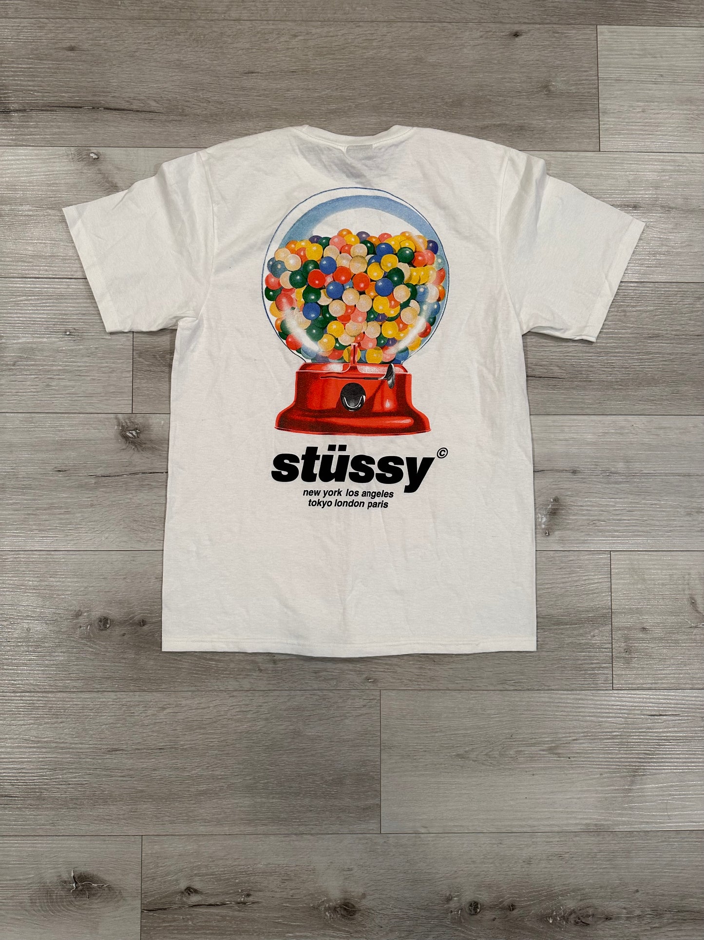 (S) STUSSY gum ball SHIRT