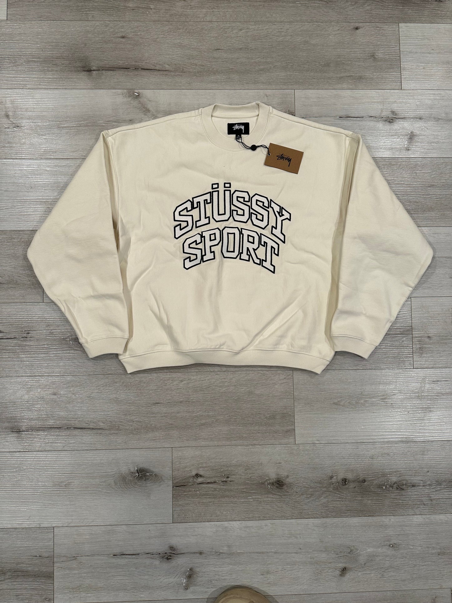 (M) Stussy Sport relaxed oversized Crew