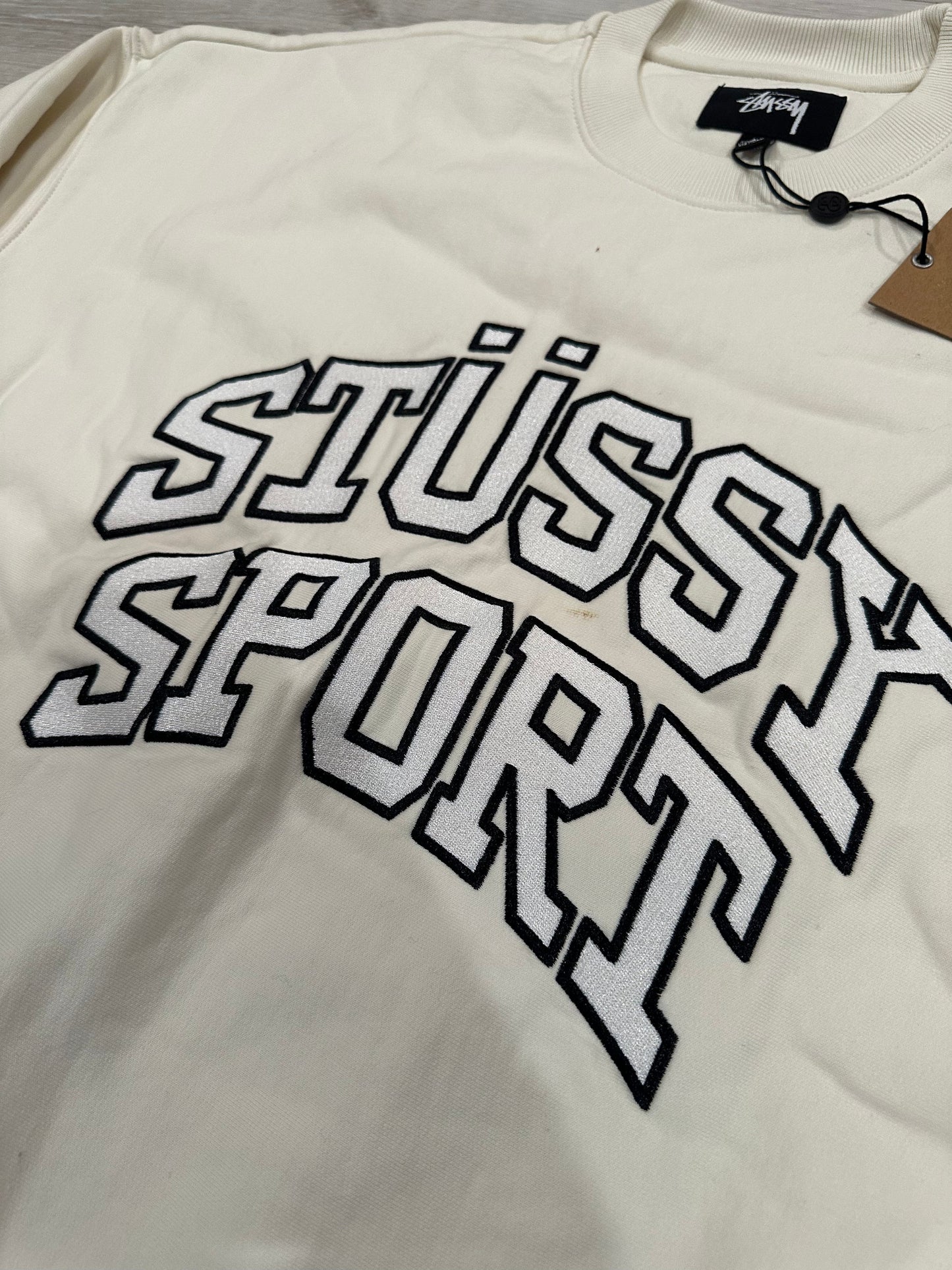 (M) Stussy Sport relaxed oversized Crew