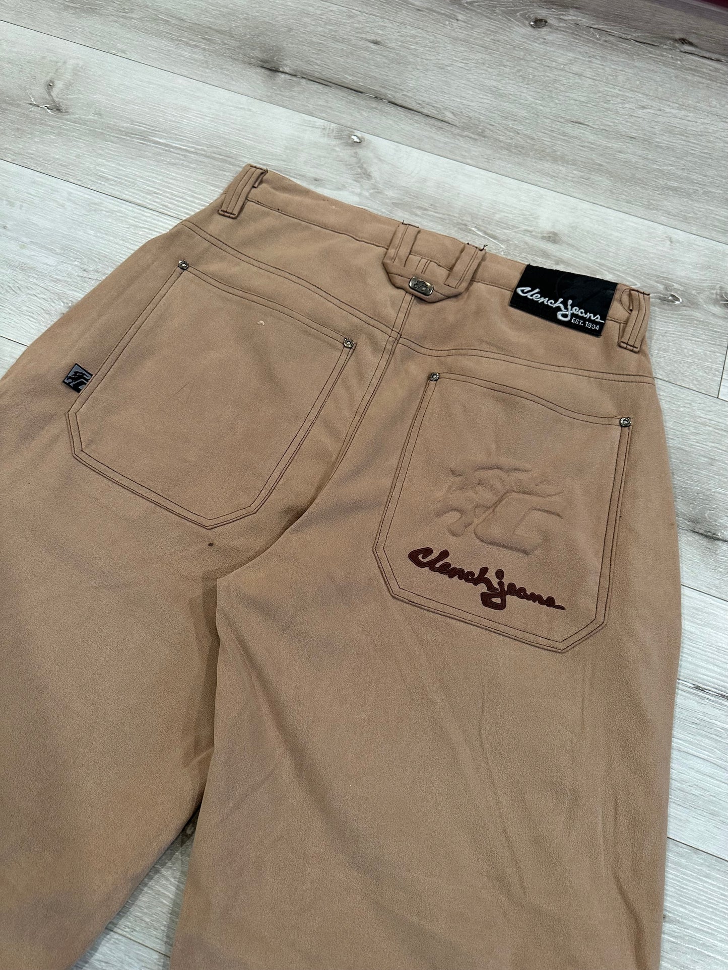 Clinch baggy pants suede 32x31