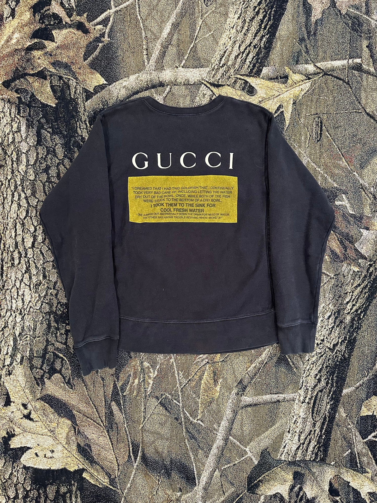 Black cat sweater by GUCCI