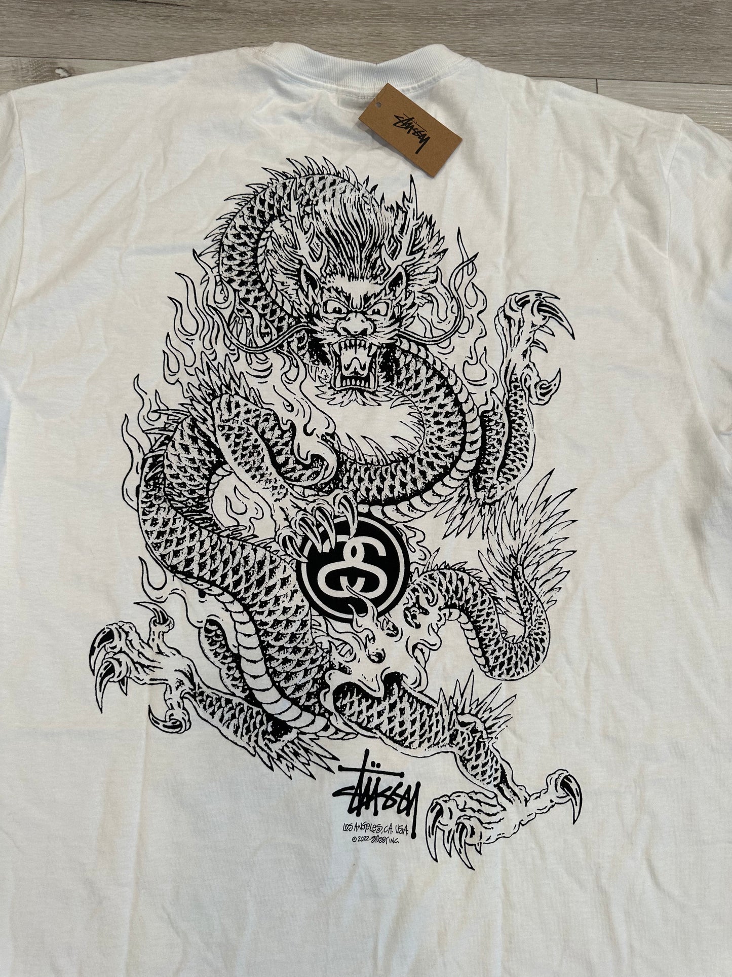 (L) STUSSY DRAGON SHIRT 23x31