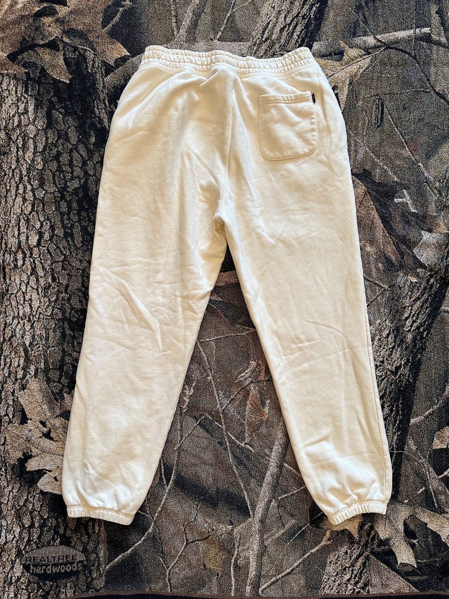 (L) Stussy 2021 stock logo sweat pants ‘oatmeal’