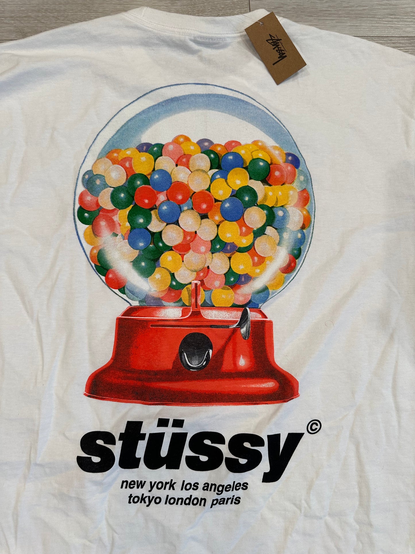 (L) STUSSY GUMBALL SHIRT 23x30