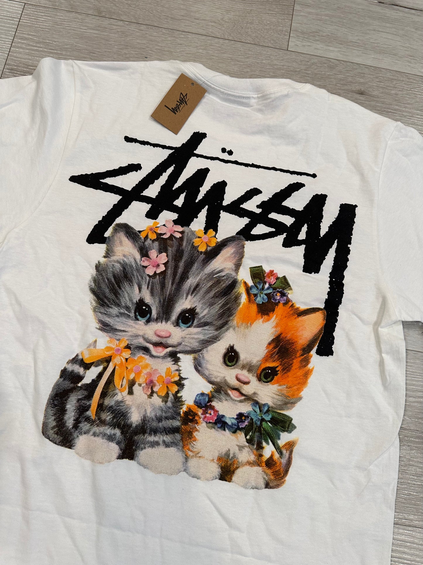 (S) STUSSY kitten SHIRT