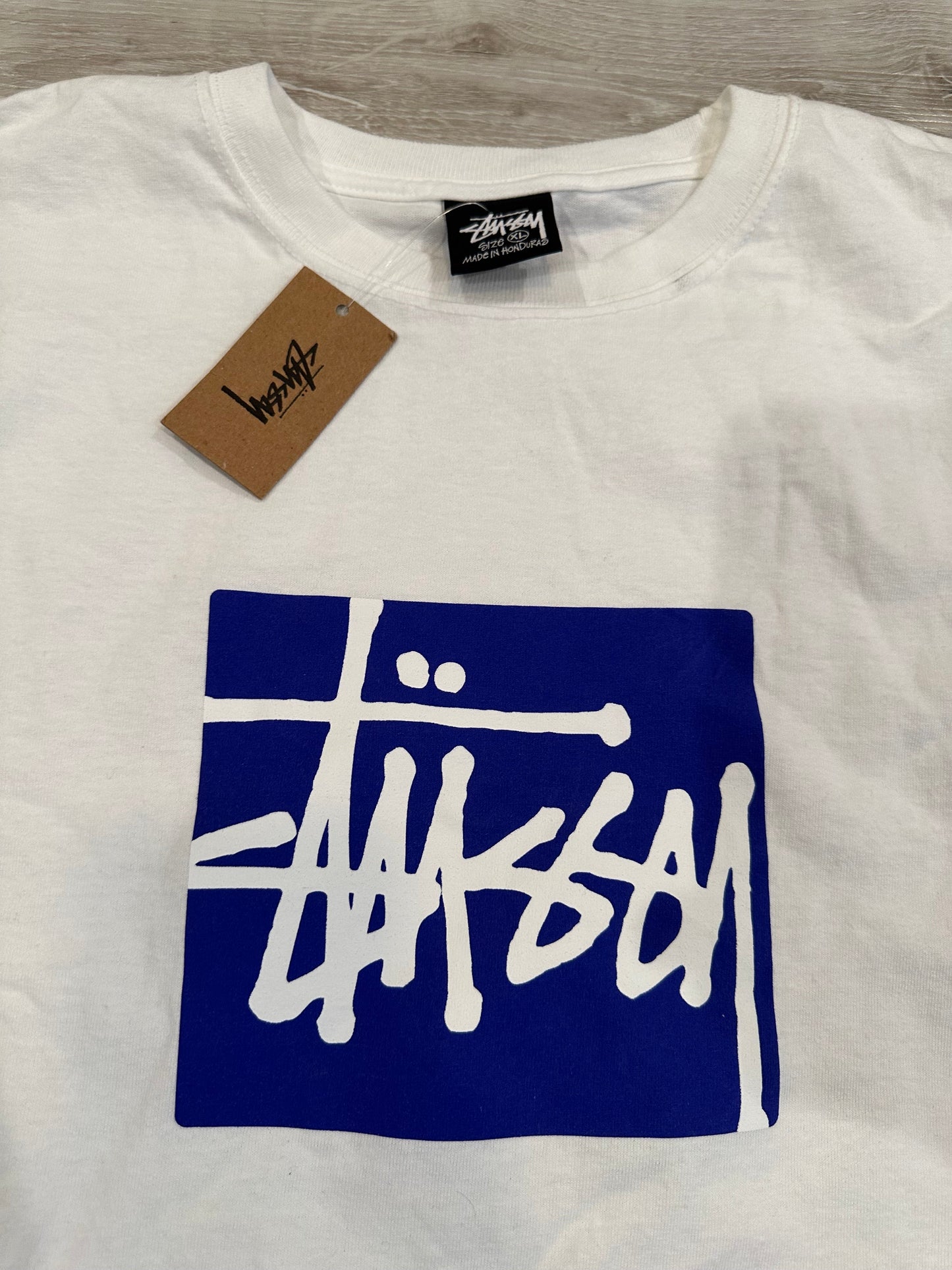 XL STUSSY box logo SHIRT