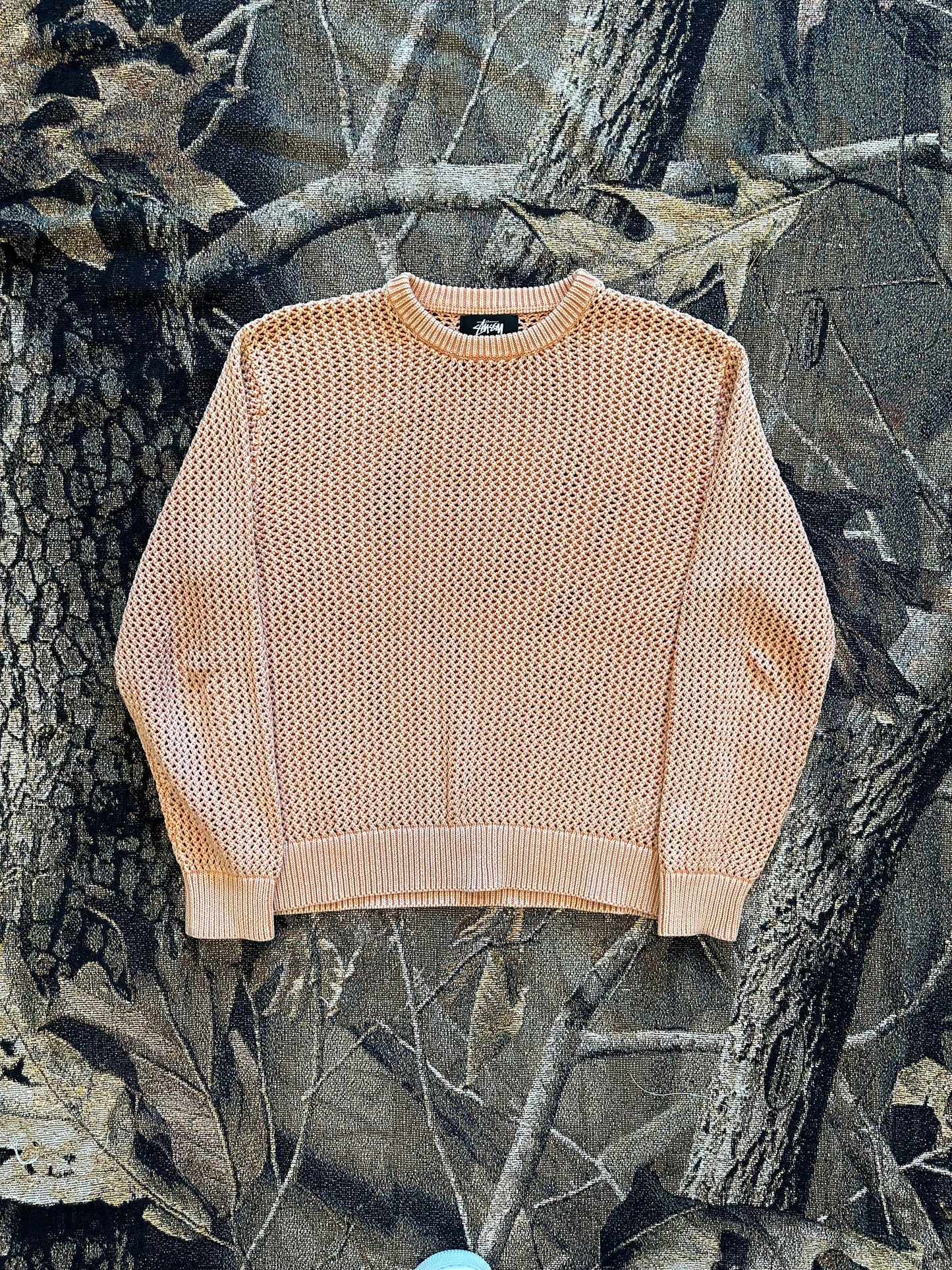 Stussy Pigment Dyed Loose Gauge Sweater 'peach'