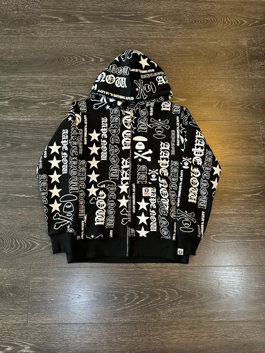 Y2k bape/aape zip up hoodie