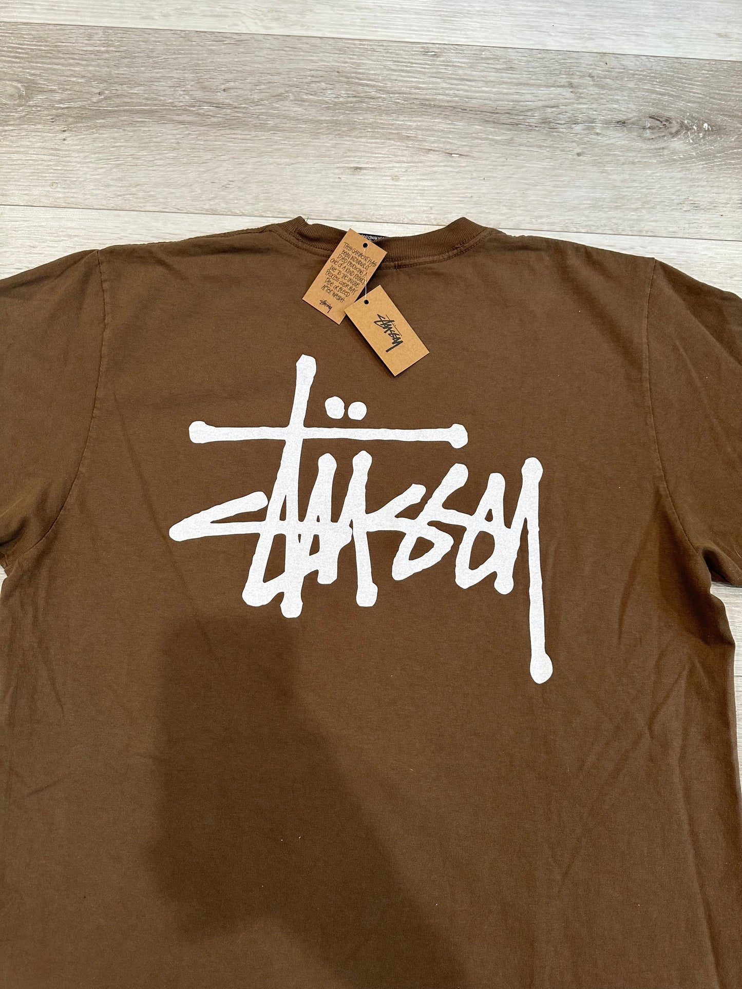 BROWN STUSSY SHIRT (new with tags)