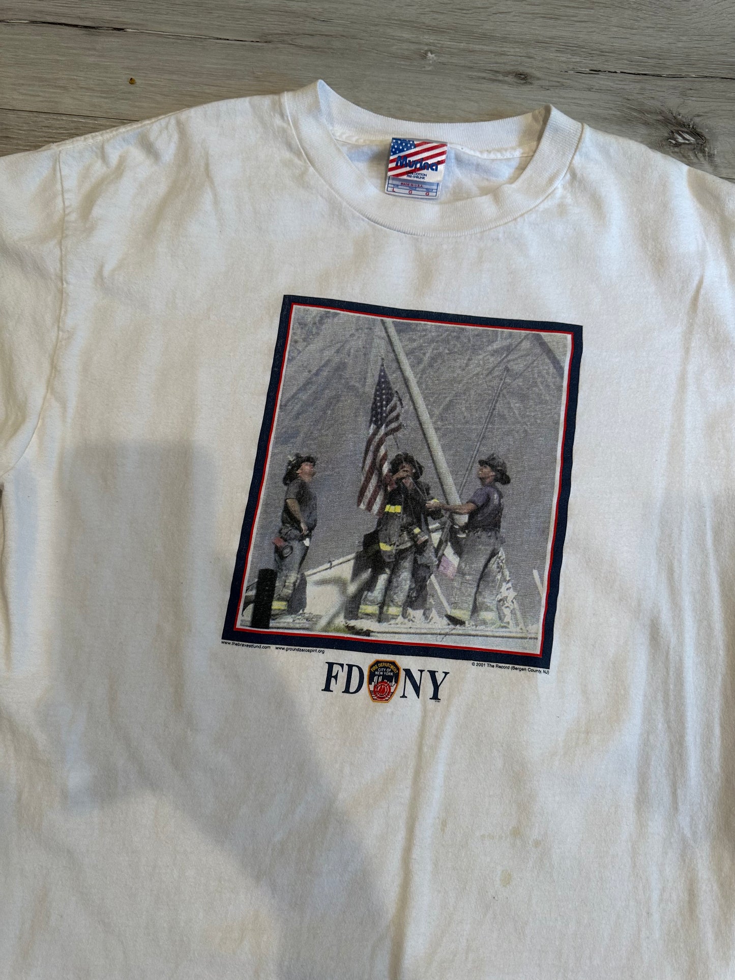 2001 New York fire department shirt