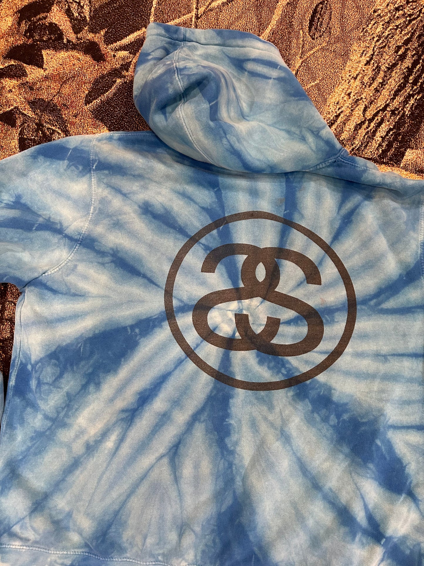 Stussy Tye dye logo hoodie