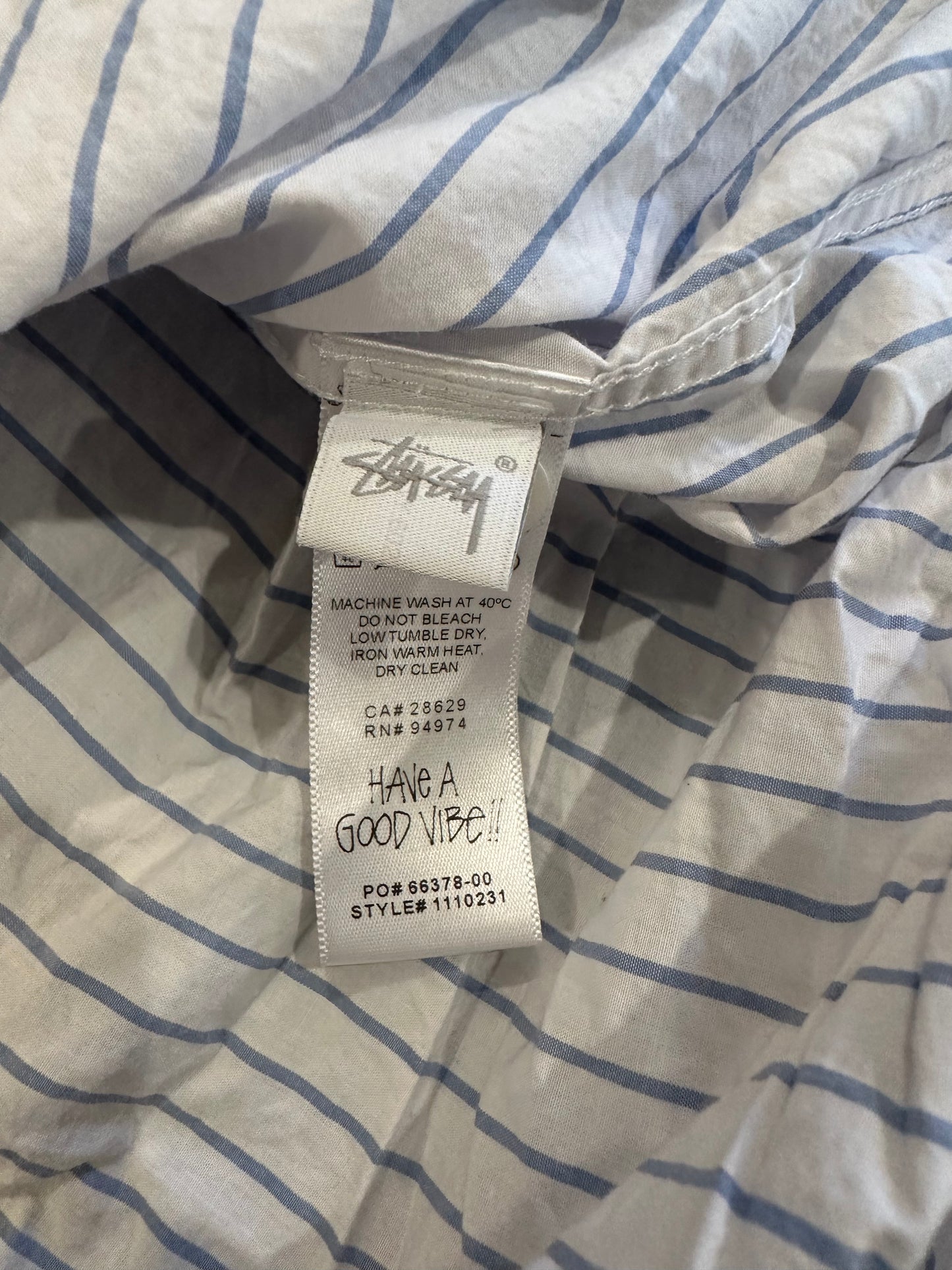 Stussy Boxy Striped button up Shirt