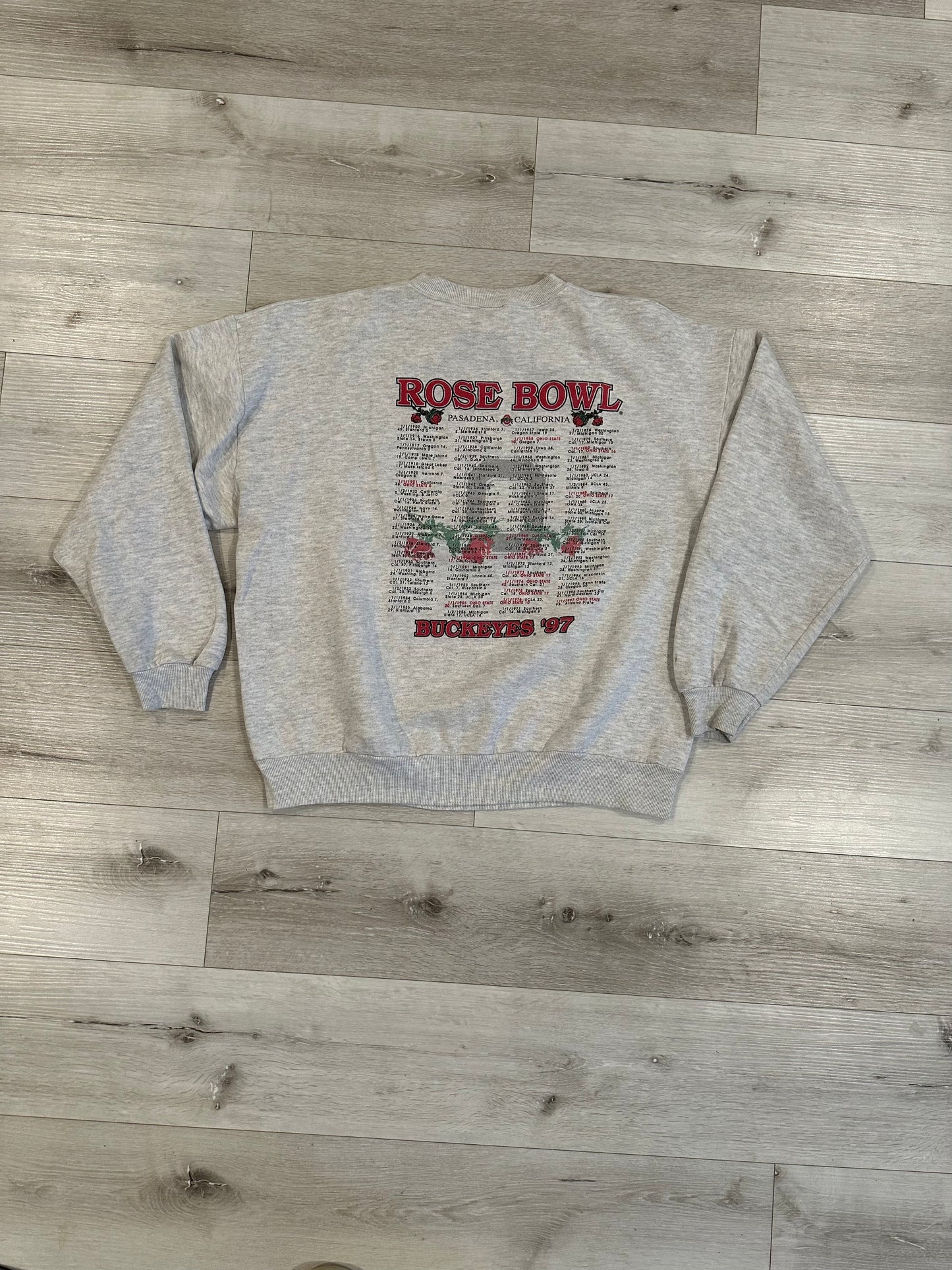 VINTAGE OHIO STATE ROSE BOWL SWEATSHIRT 1997