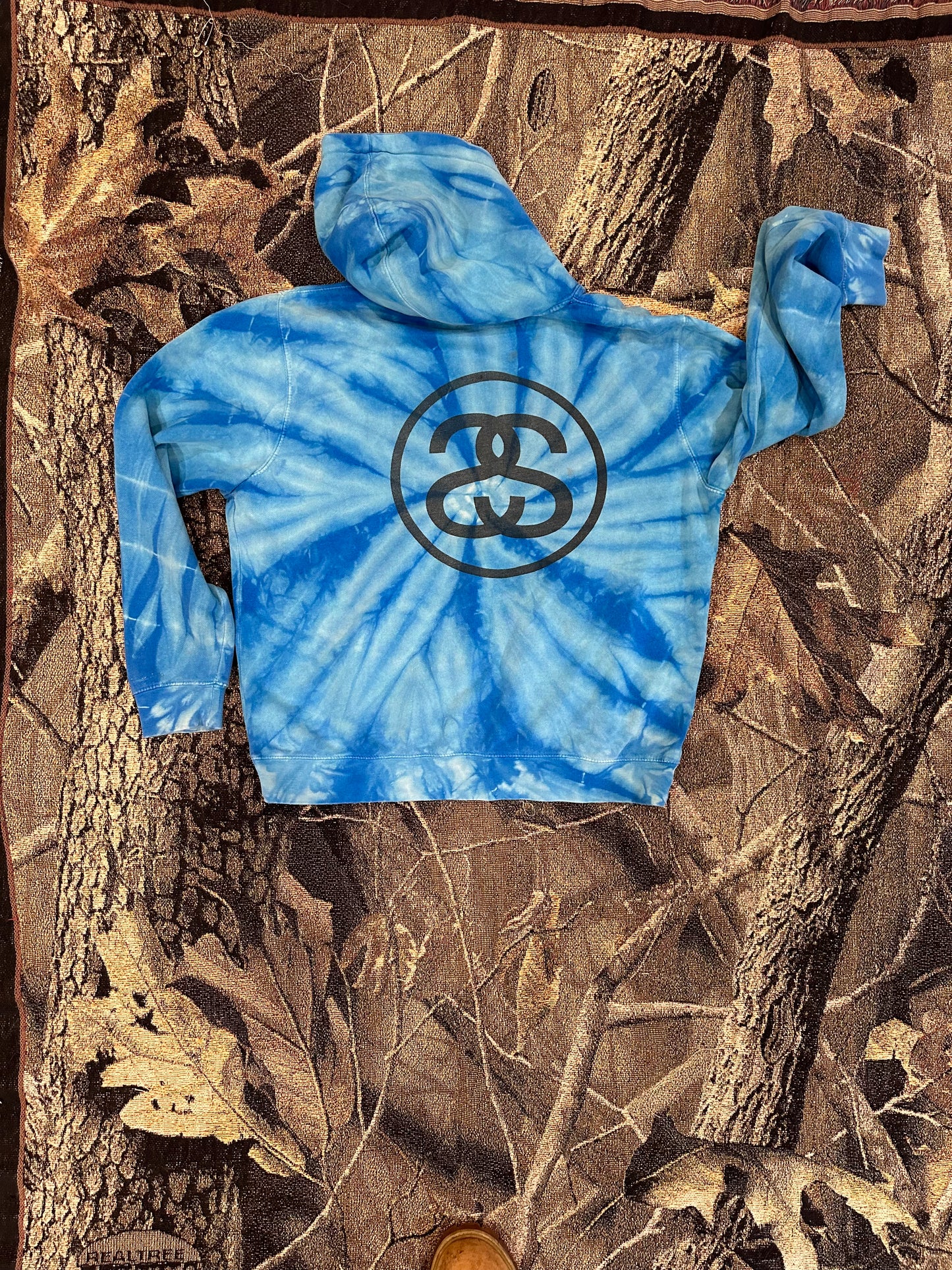 Stussy Tye dye logo hoodie