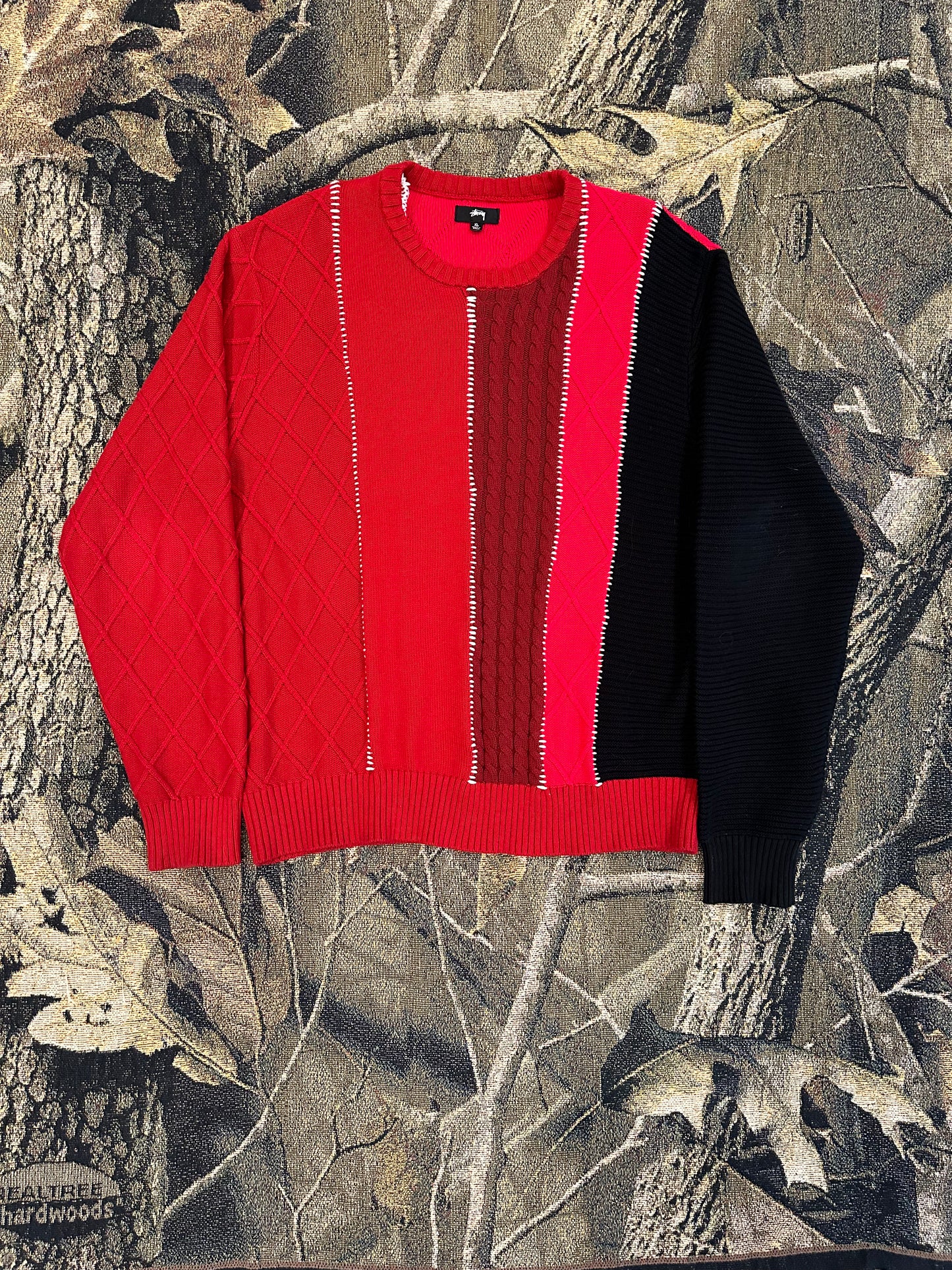 Stussy patchwork sweater