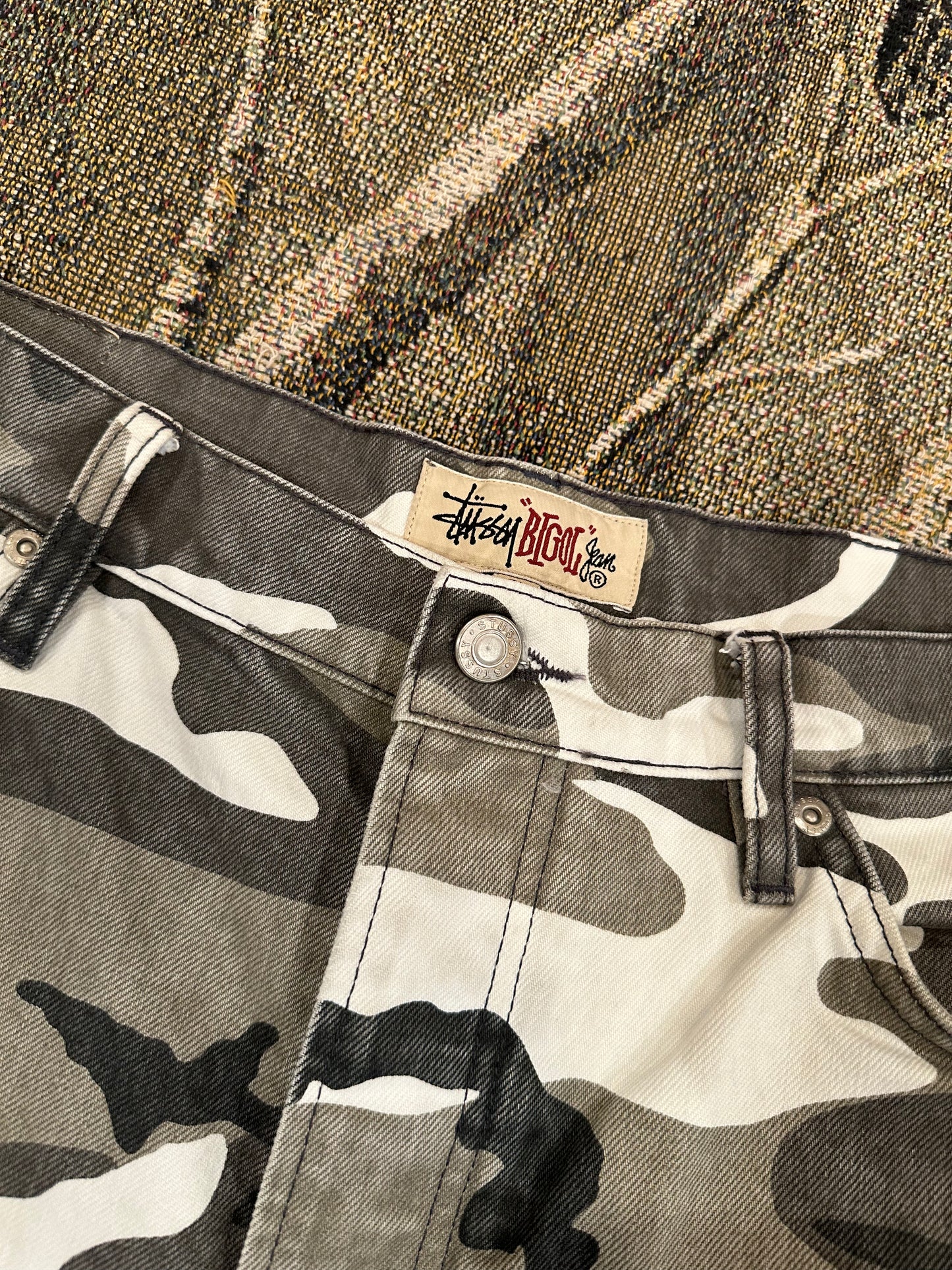 Stussy camo big ol jeans (retail price)