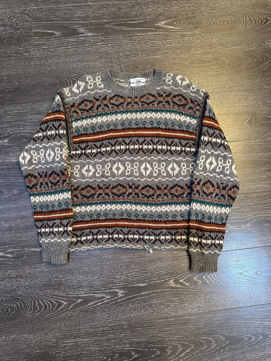 (Cropped Italian knitted sweater