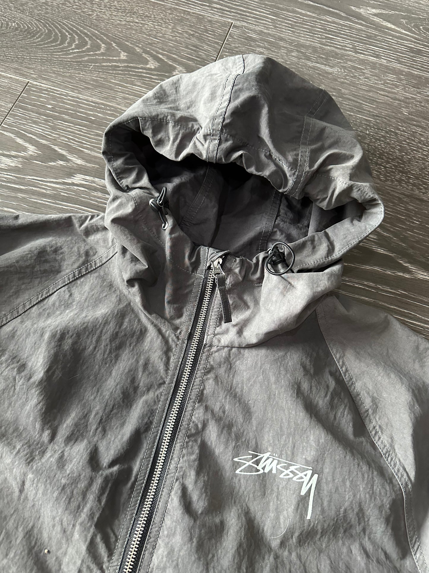 Stussy wave dye beach shell jacket