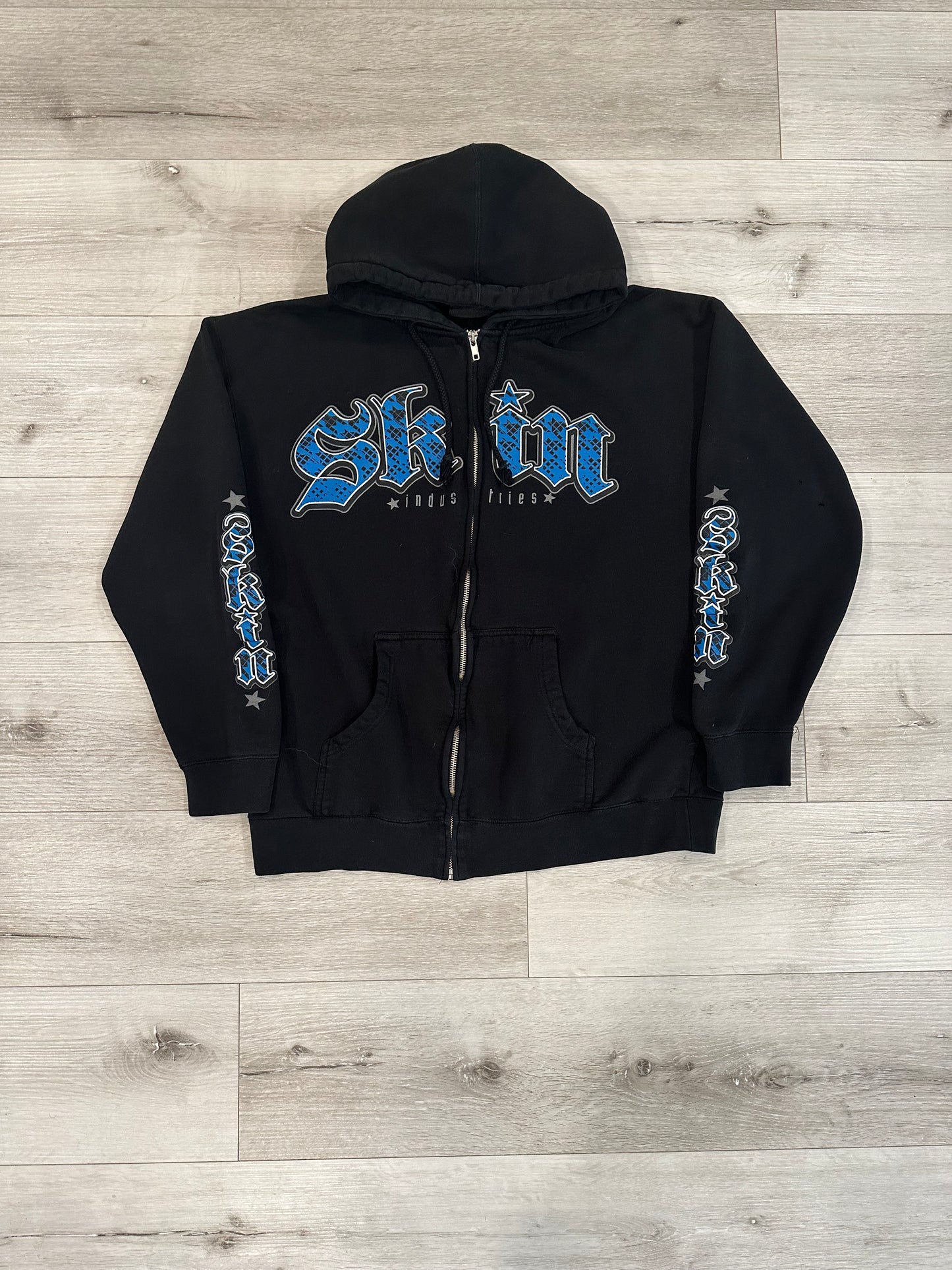 Y2k Skin industries zip up hoodie