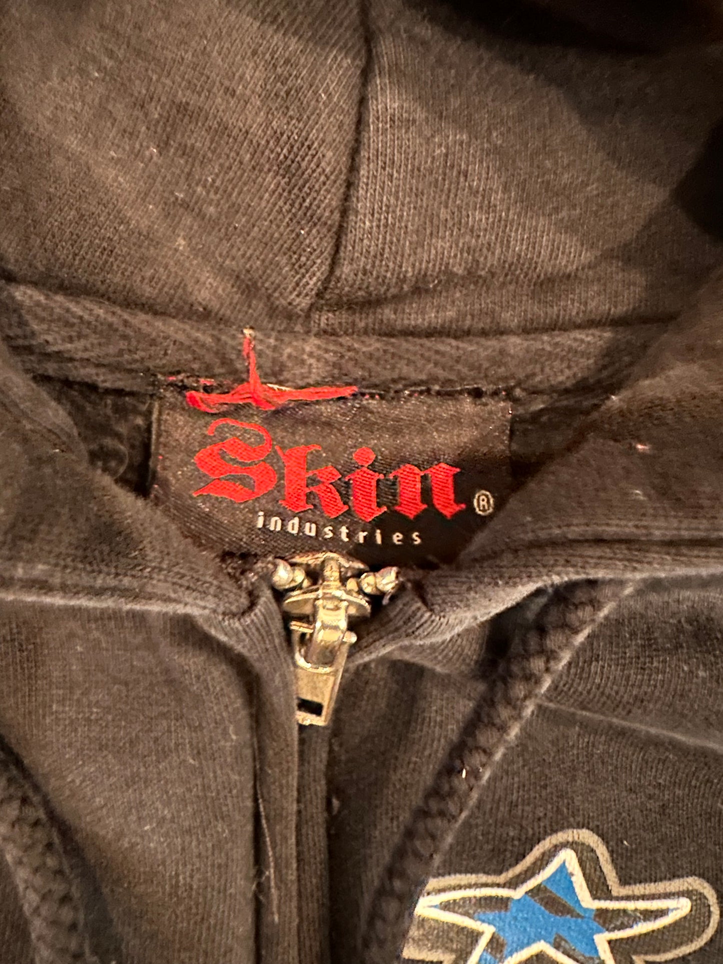 Y2k Skin industries zip up hoodie