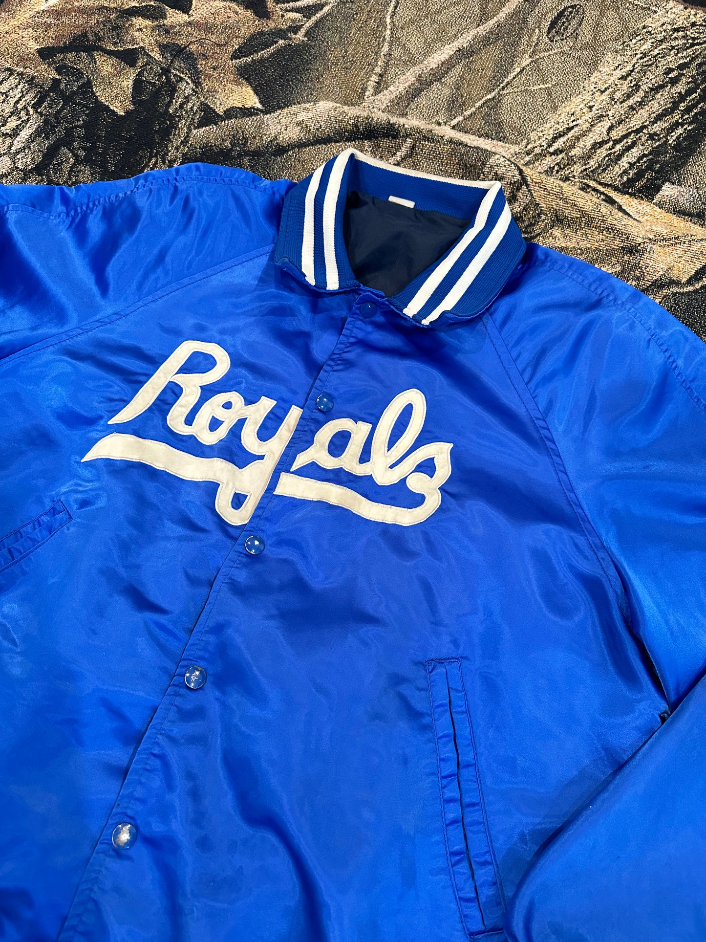 vintage Kansas city royals satin jacket