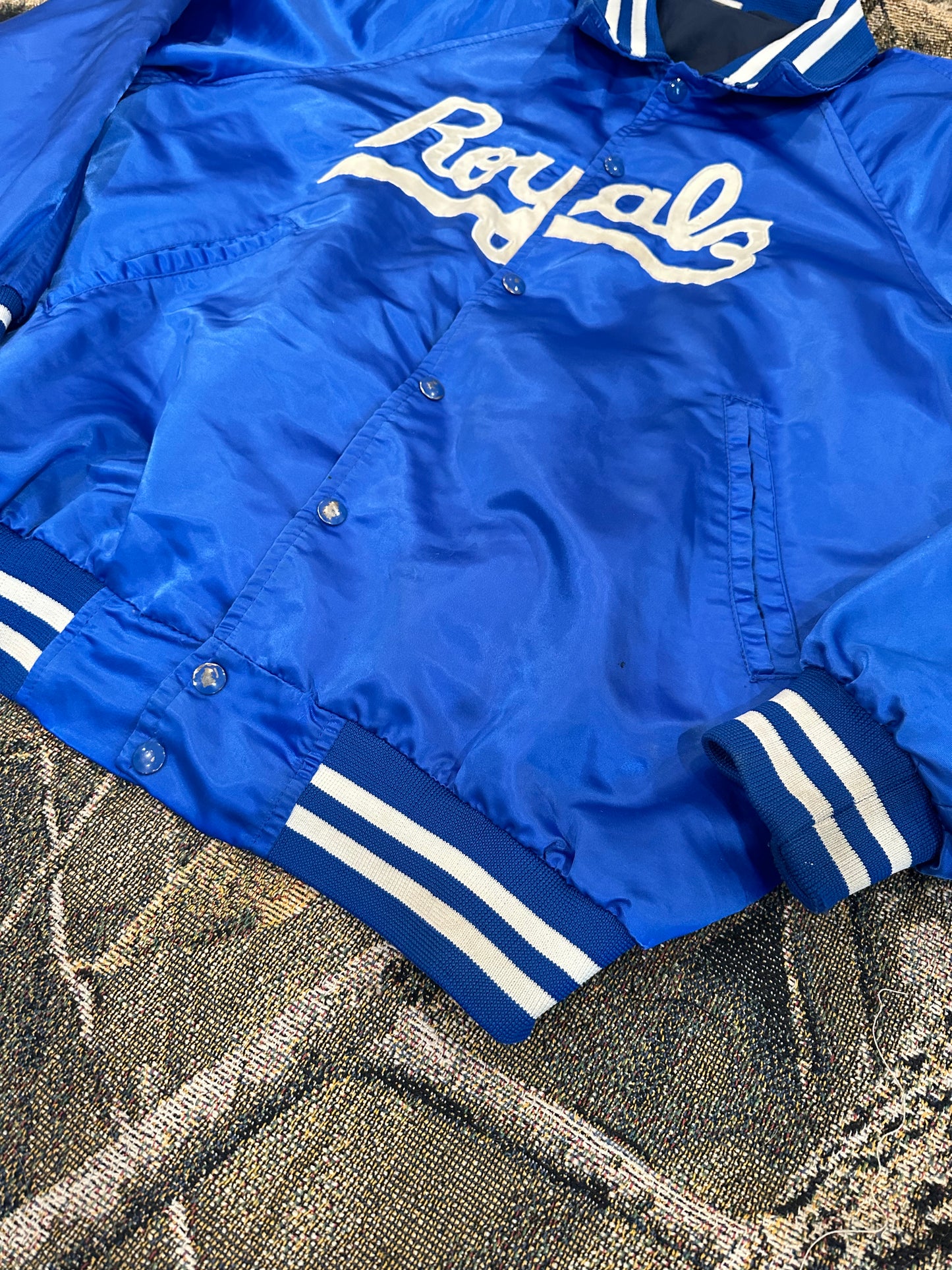 vintage Kansas city royals satin jacket