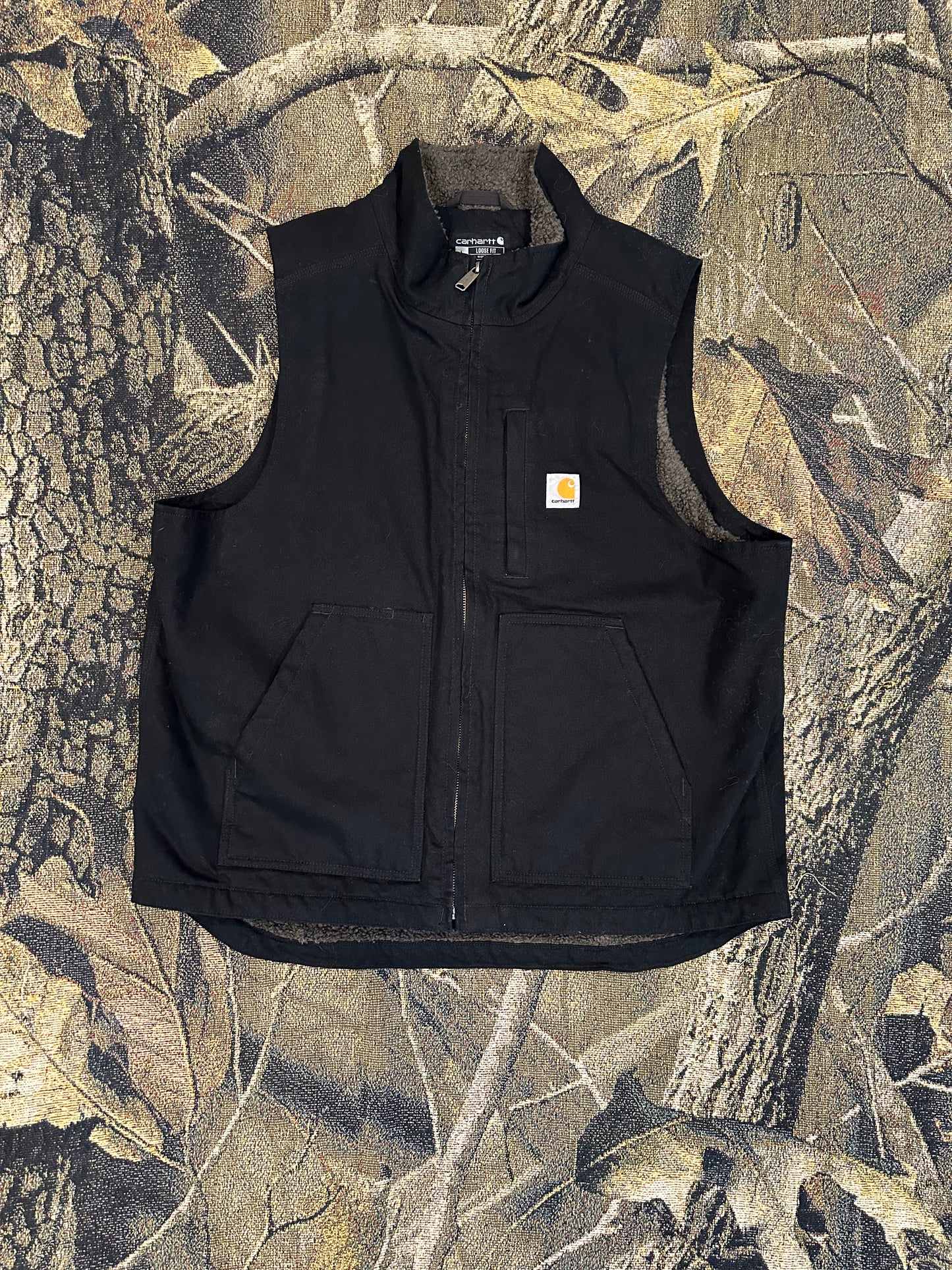 Carhartt Sherpa lined mockneck vest