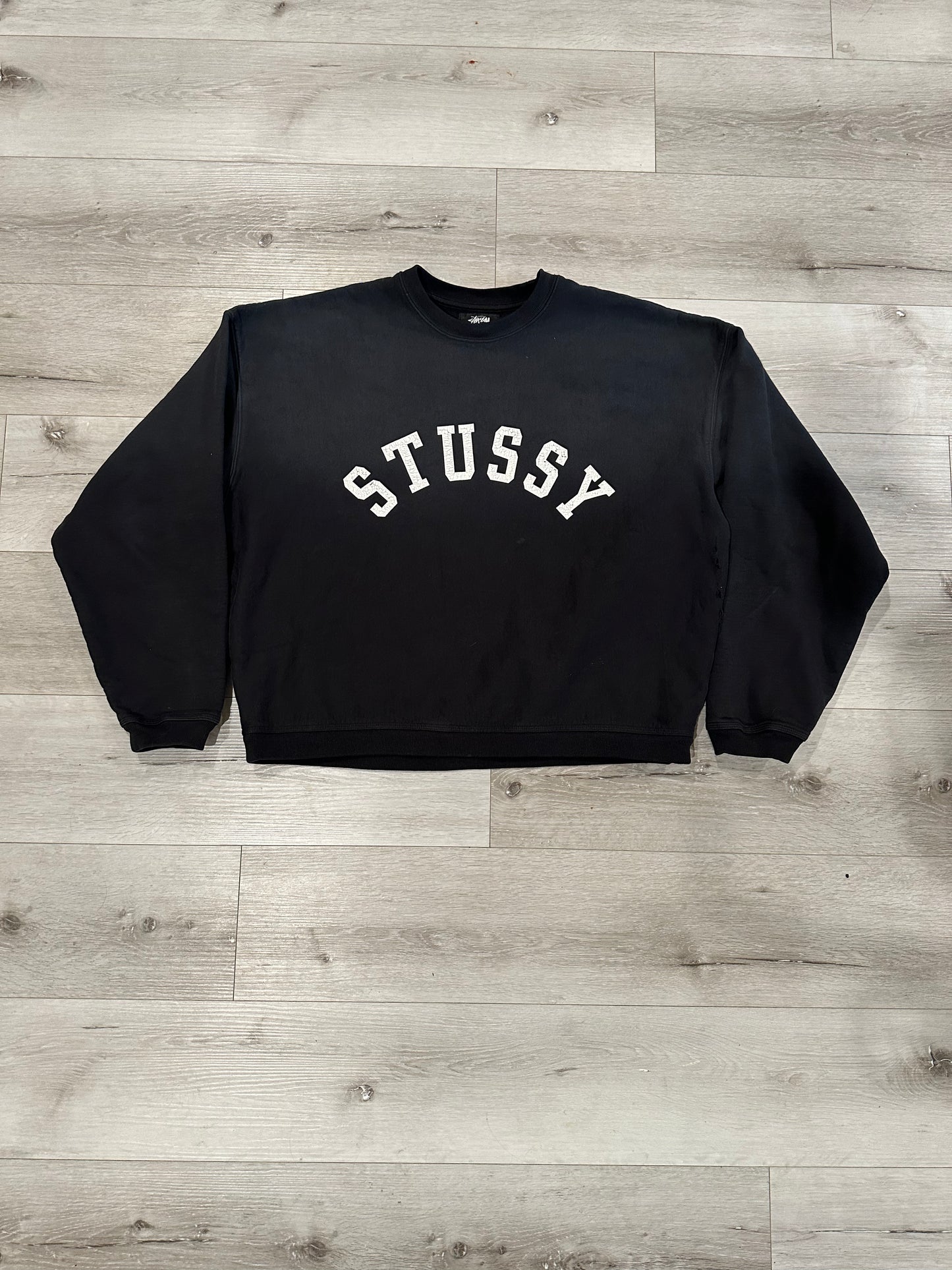 “Stussy sun faded crew” sweatshirt