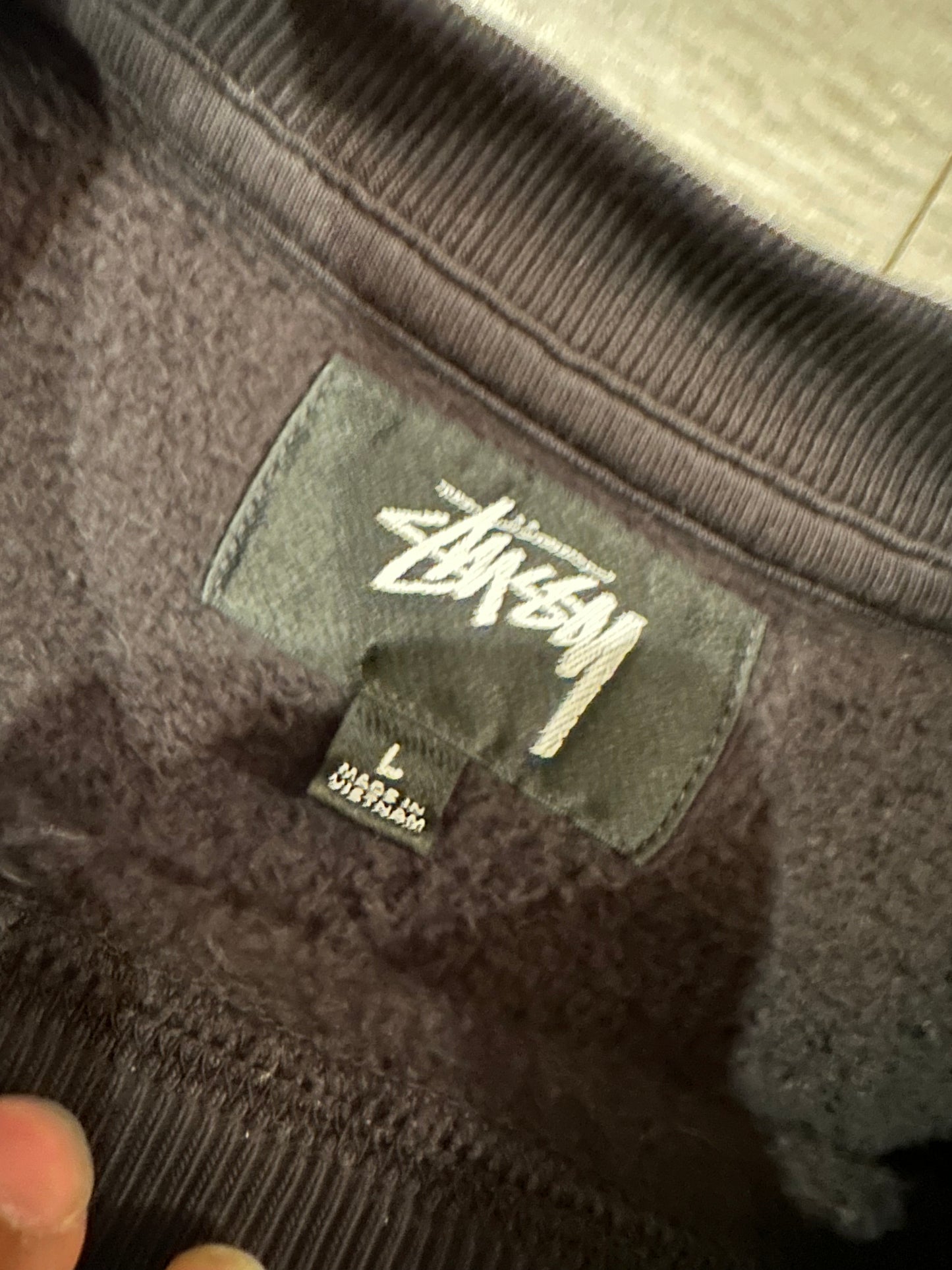 “Stussy sun faded crew” sweatshirt