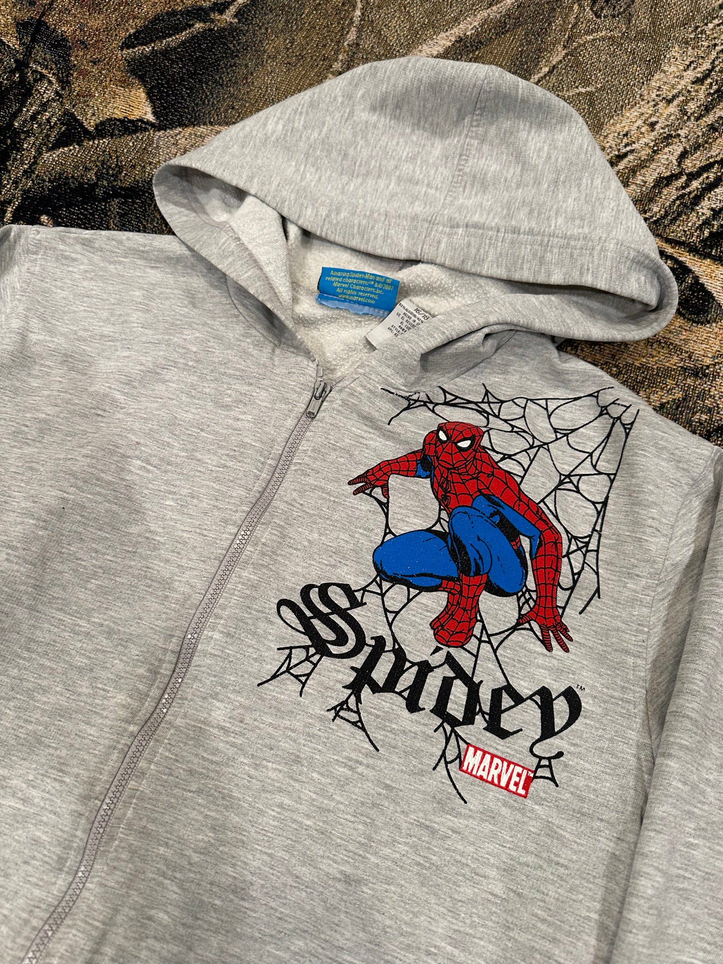 2007 Spider-Man zip up hoodie