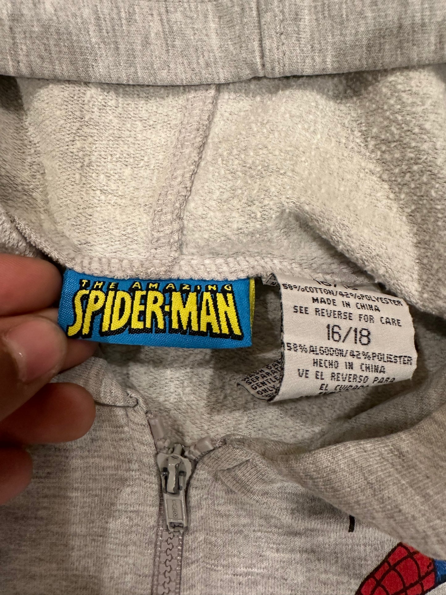 2007 Spider-Man zip up hoodie