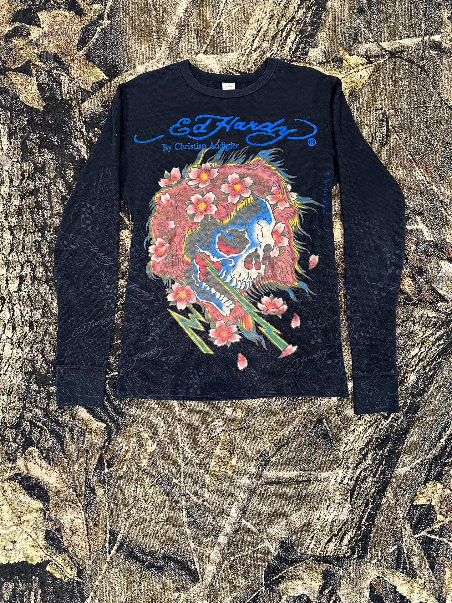 Ed hardy thermal waffle longsleeve