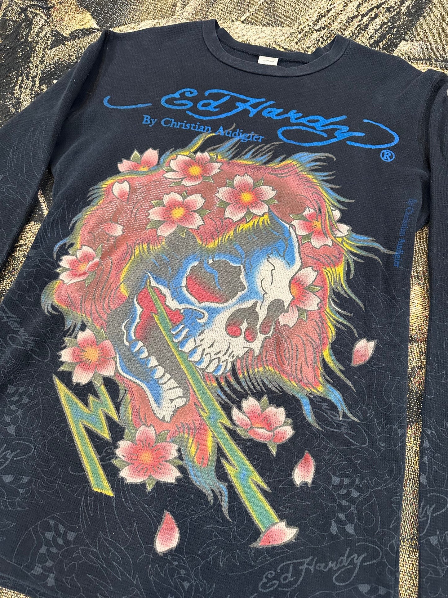 Ed hardy thermal waffle longsleeve